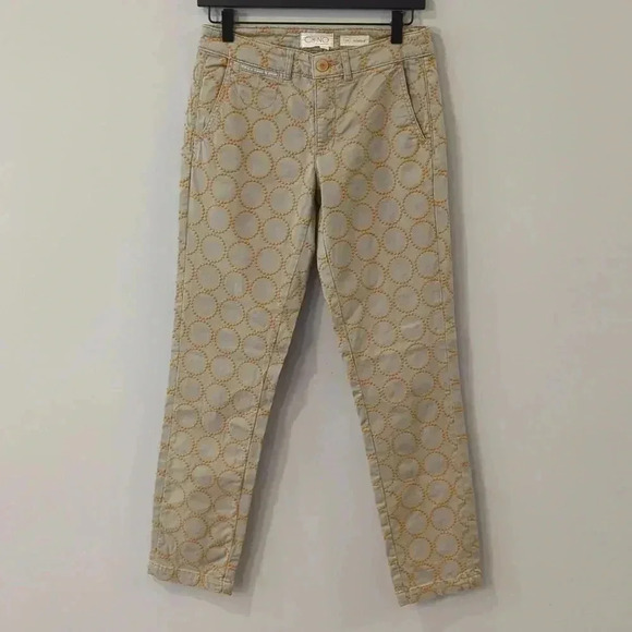 Chino by Anthropologie Relaxed Fit Khaki Chino‎ Pants size 26 - Picture 1 of 7